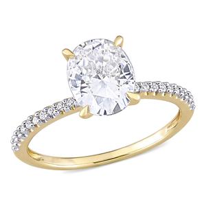Gemstone Classics(tm) 14kt. Gold 2ctw. Moissanite Engagement Ring