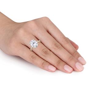 Gemstone Classics(tm) 10kt. Yellow Gold 4 7/8ctw. Moissanite Ring alternate view