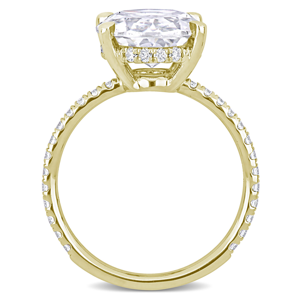 Gemstone Classics(tm) 10kt. Yellow Gold 4 7/8ctw. Moissanite Ring