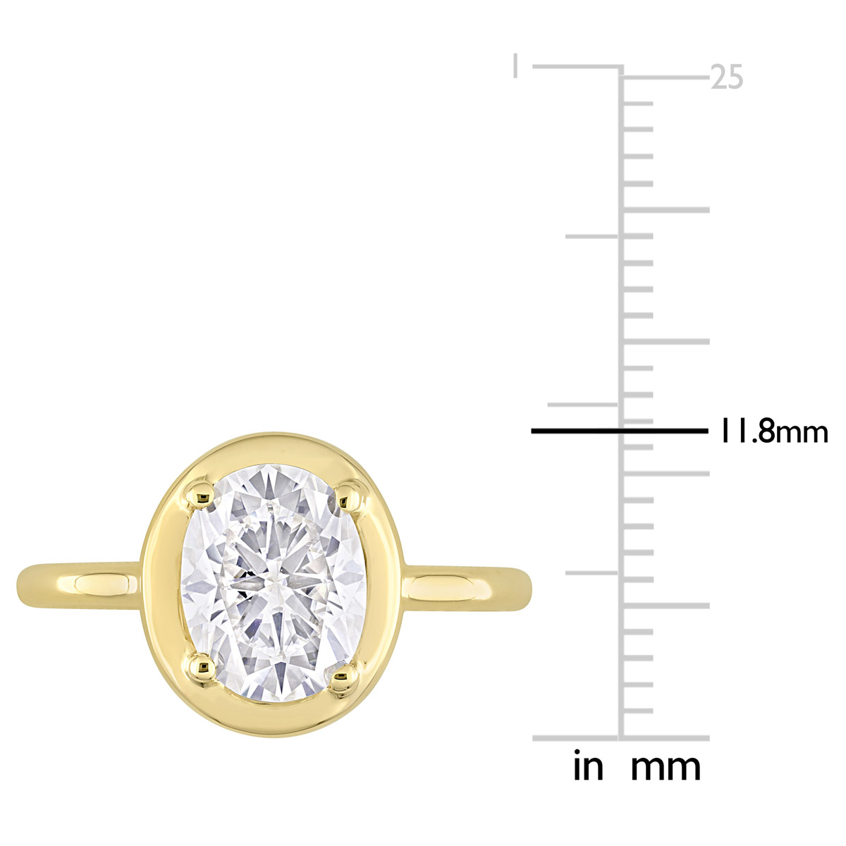 Gemstone Classics(tm) 10kt. Gold 2ctw. Moissanite Engagement Ring