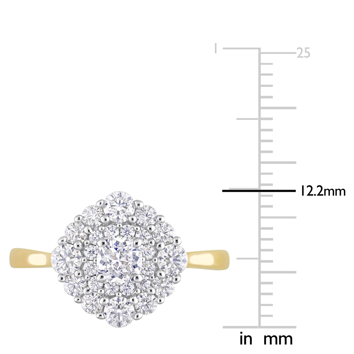 Gemstone Classics(tm) 10kt. Yellow Gold 1ctw. Moissanite Ring