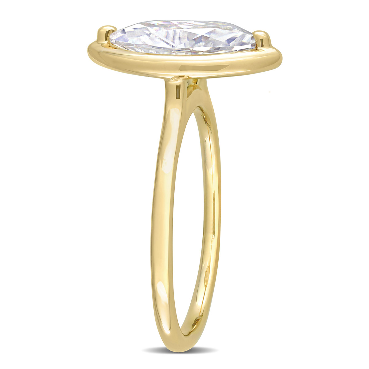 Gemstone Classics(tm) 10kt. Gold 1 1/2ctw. Moissanite Ring