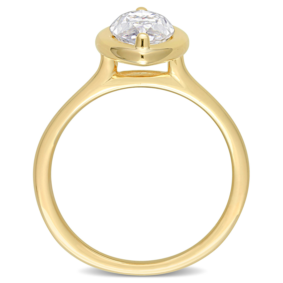 Gemstone Classics(tm) 10kt. Gold 1 1/2ctw. Moissanite Ring