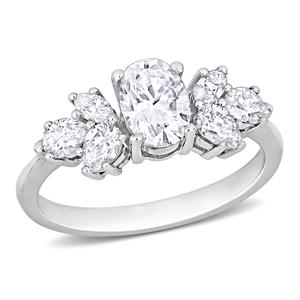Gemstone Classics(tm) 10kt. White Gold 2ctw. Moissanite Ring