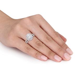 Gemstone Classics(tm) 10kt. White Gold 2 3/5ctw. Moissanite Set alternate view