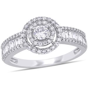 Diamond Classics(tm) 14kt. White Gold 3/4ct. Diamond Engagement Ring
