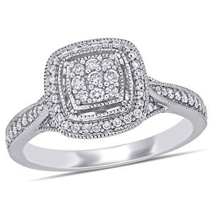 Diamond Classics(tm) 10kt. White Gold 1/3ct. Diamond Engagement Ring