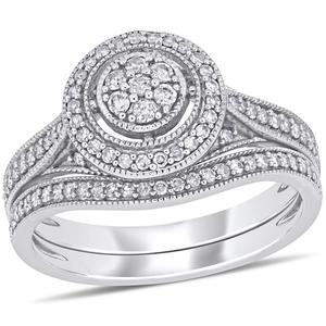 Diamond Classics(tm) 10kt. White Gold 2/5ctw. Diamond Bridal Set