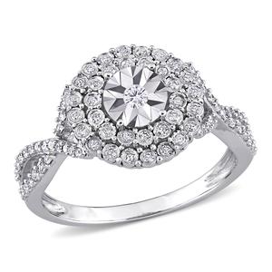 Diamond Classics(tm) 10kt. White Gold 1/3ctw. Diamond Infinity Ring