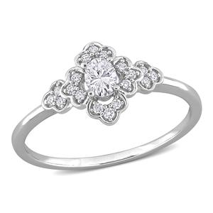Diamond Classics(tm) White Gold 1/4ctw. Diamond Engagement Ring