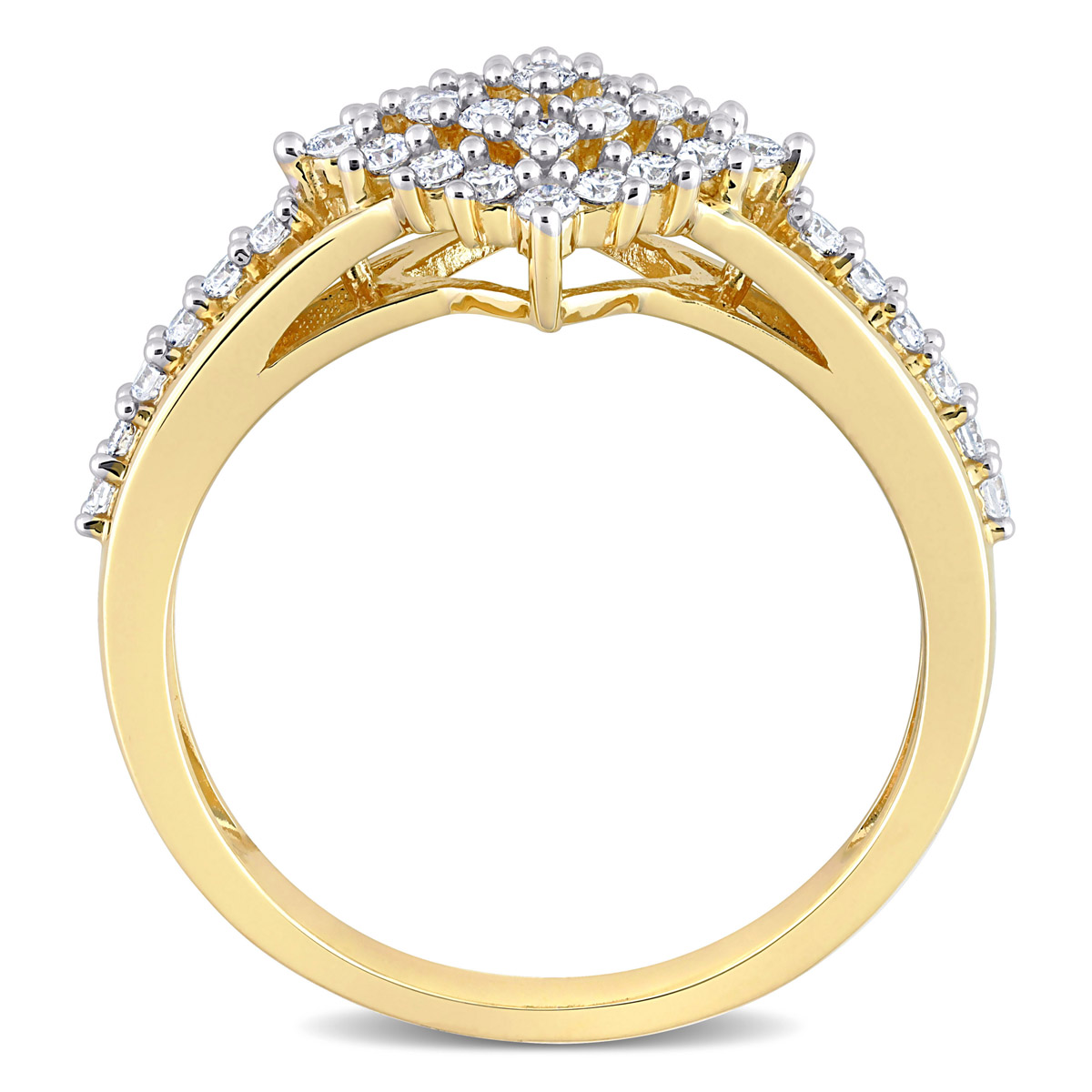 Diamond Classics(tm) 14kt. Gold 1/2ctw. Diamond Cluster Ring