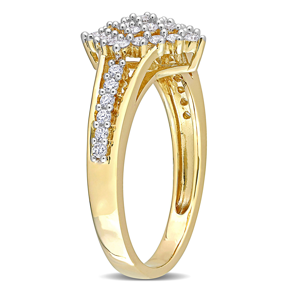 Diamond Classics(tm) 14kt. Gold 1/2ctw. Diamond Cluster Ring