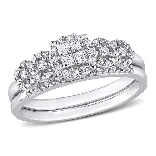 Diamond Classics(tm) White Gold 1/3ctw. Diamond Bridal Ring Set