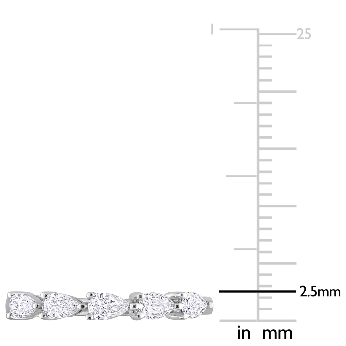 Diamond Classics(tm) White Gold 1/2ctw. Pear Shape Diamond Ring