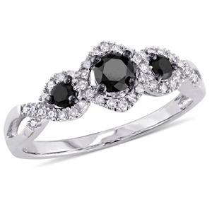 Diamond Classics(tm) 10kt. White Gold 1/2ct. 3-Stone Diamond Ring