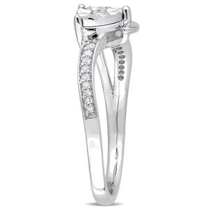 Diamond Classics(tm) 10kt. Two-Tone Gold 1/10ctw. Diamond Heart Ring alternate view
