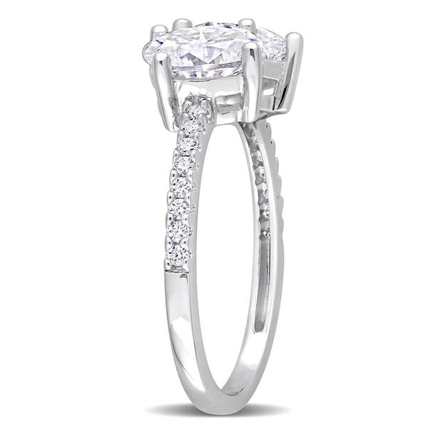Gemstone Classics(tm) Sterling Silver Moissanite Ring alternate view