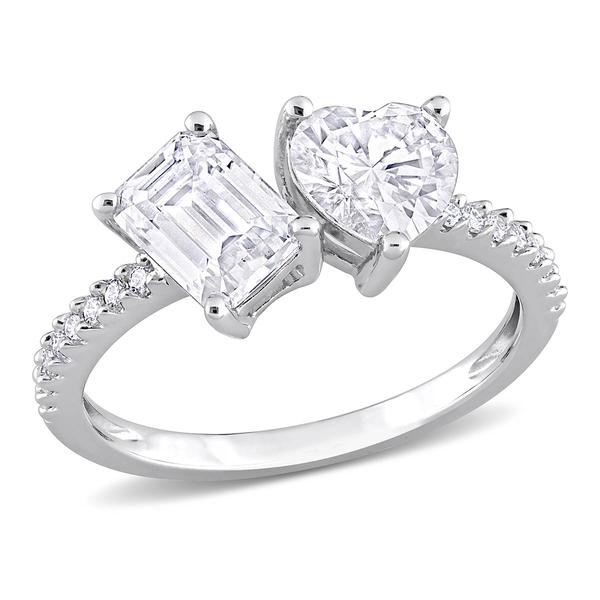 Gemstone Classics(tm) Sterling Silver Moissanite Statement Ring
