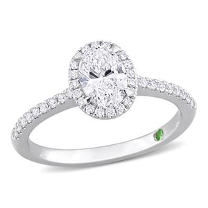 Diamond Classics(tm) 1ctw. Diamond 14kt. White Gold Oval Ring