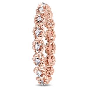 Diamond Classics(tm) 10kt. Rose Gold 1/6ct. Diamond Twist Ring alternate view