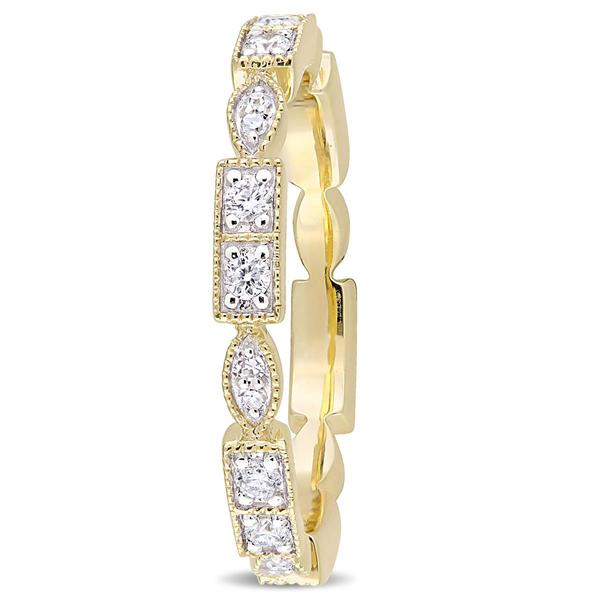 Diamond Classics(tm) 10kt. Gold 1/3ctw. Diamond Geometric Ring alternate view