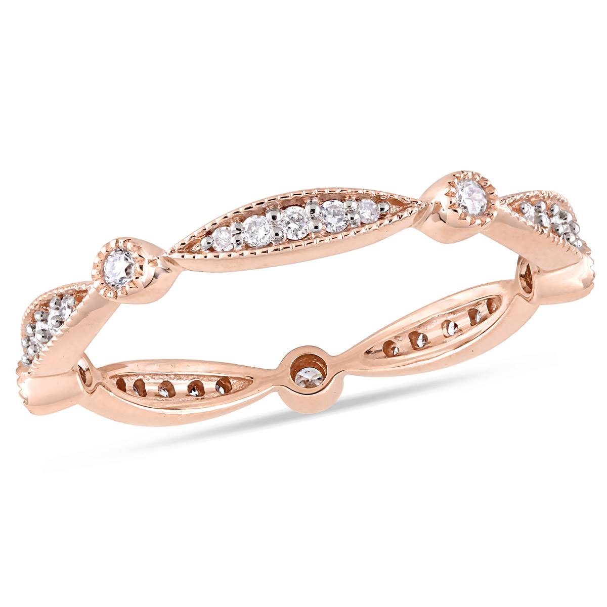 Diamond Classics(tm) 10kt. Rose Gold 1/4ct. Diamond Band Ring