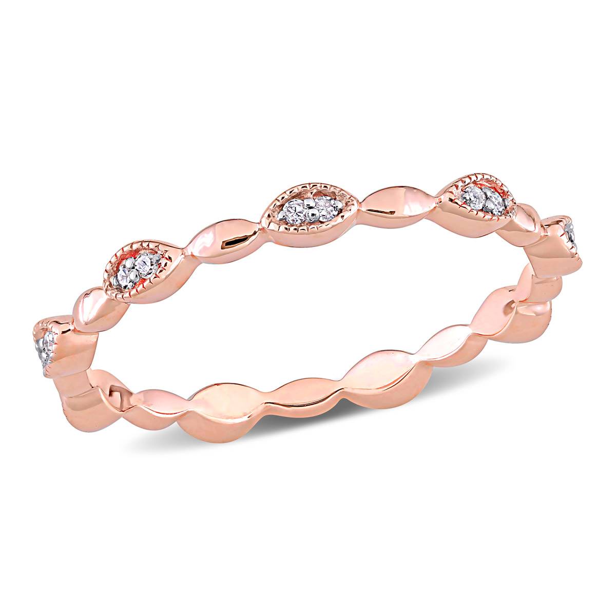 Diamond Classics(tm) 1/10ctw. Diamond 10kt. Rose Gold Ring