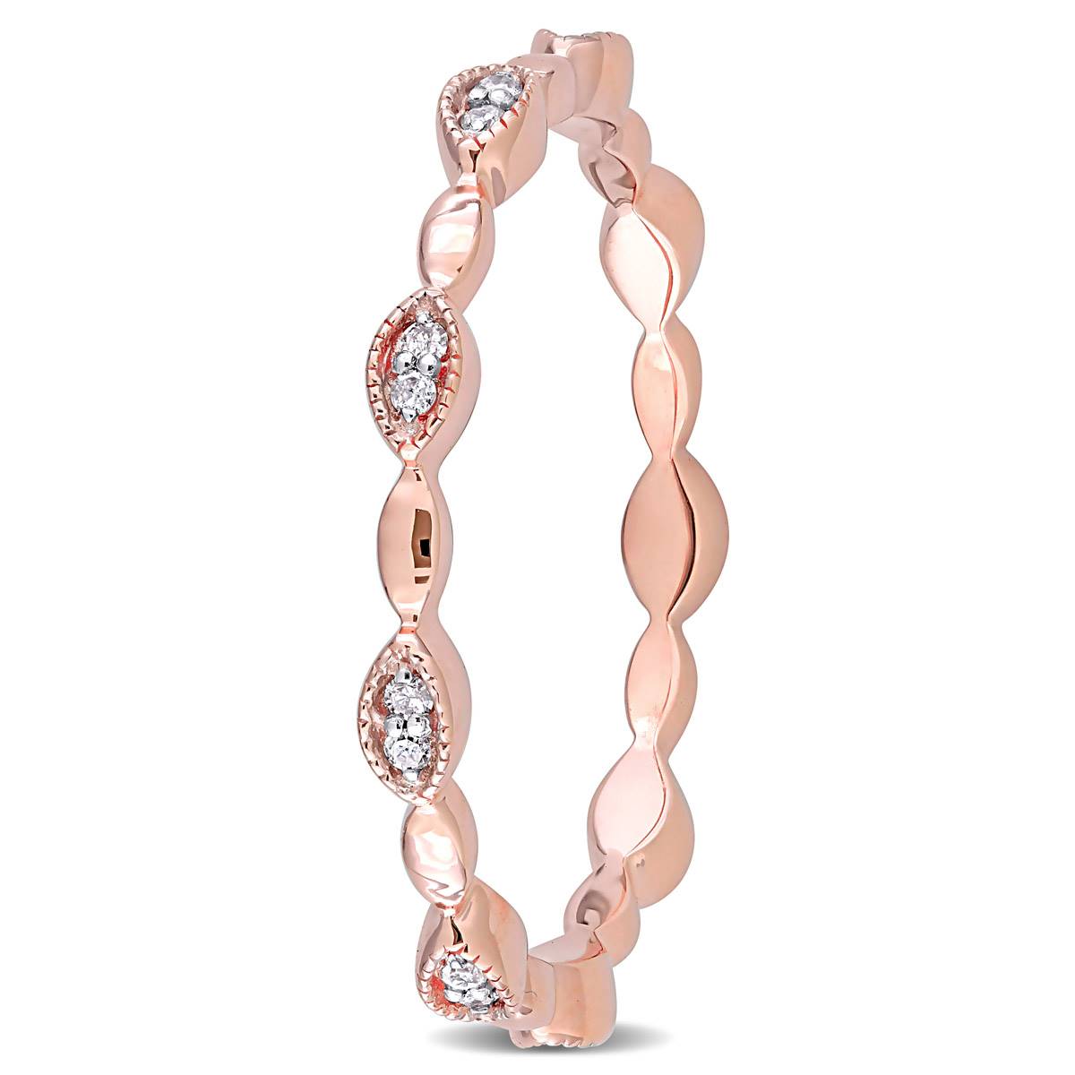 Diamond Classics(tm) 1/10ctw. Diamond 10kt. Rose Gold Ring