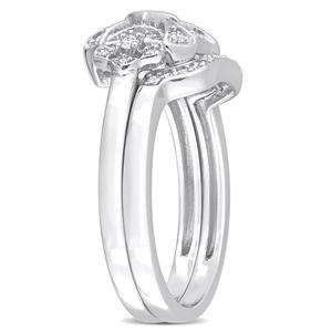 Diamond Classics(tm) 1/5ctw. Diamond Sterling Silver Bridal Ring Set alternate view