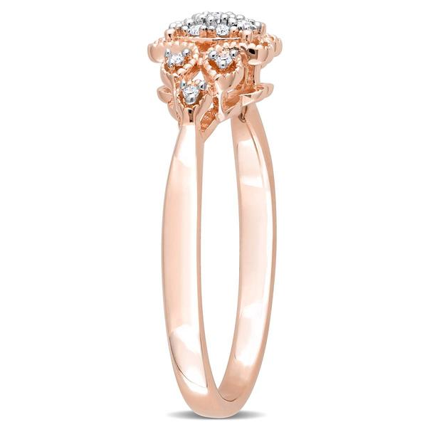 Diamond Classics(tm) 1/10ctw. Diamond Rose Silver Ring alternate view