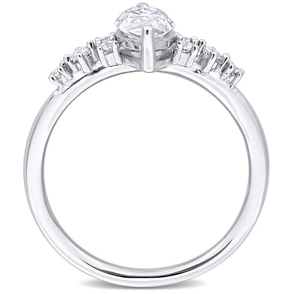 Sterling Silver 1 1/8ctw. White Moissanite Engagement Ring alternate view