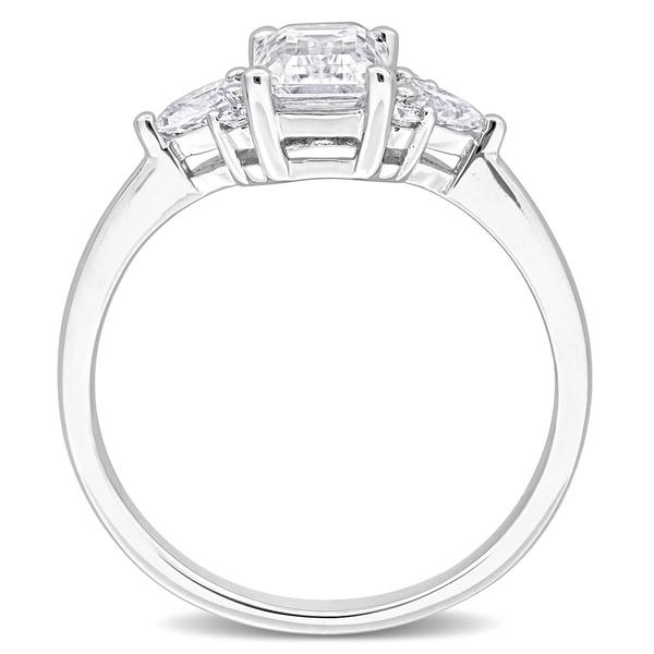 Sterling Silver 1 2/5ctw. White Moissanite Engagement Ring alternate view
