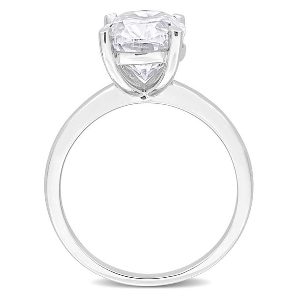 Sterling Silver 4 1/2ctw. White Moissaite Engagement Ring alternate view