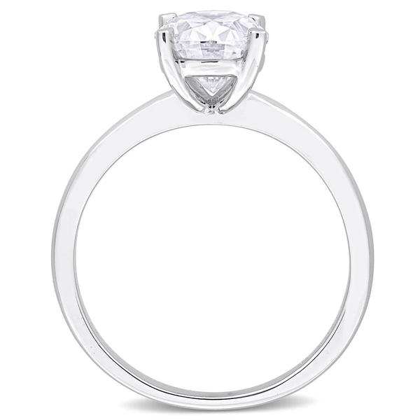 Sterling Silver 2ctw. White Moissanite Engagement Ring alternate view