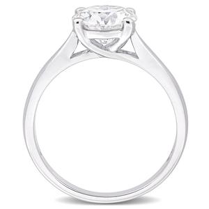 Sterling Silver 1 4/5ctw. White Moissanite Solitaire Ring alternate view