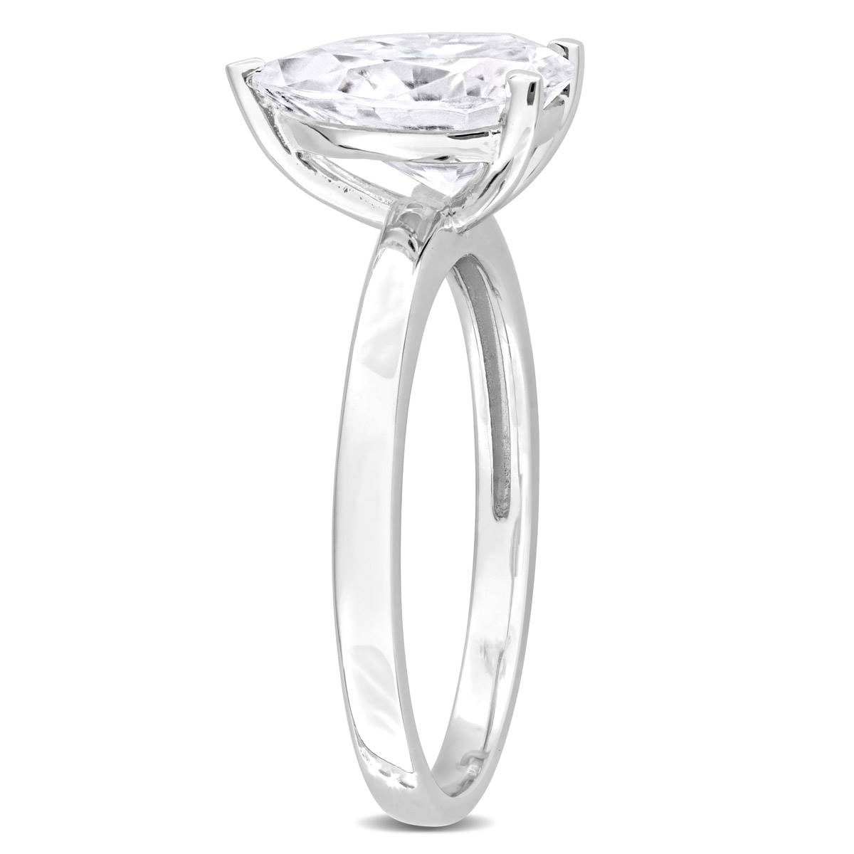 Sterling Silver 2ctw. White Moissanite Solitaire Ring