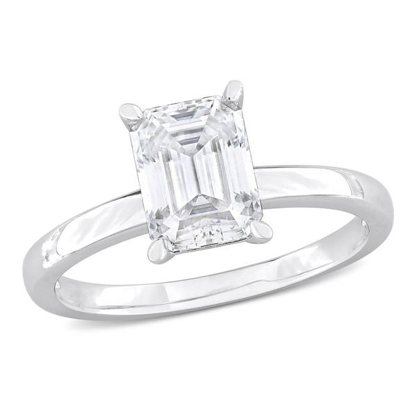 Sterling Silver 1 3/4ctw. White Moissanite Solitaire Ring
