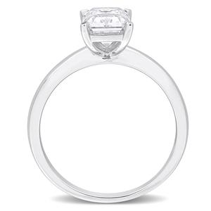 Sterling Silver 1 3/4ctw. White Moissanite Solitaire Ring alternate view