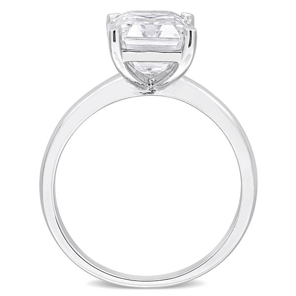 Sterling Silver 3 1/2ctw. White Moissanite Solitaire Ring alternate view