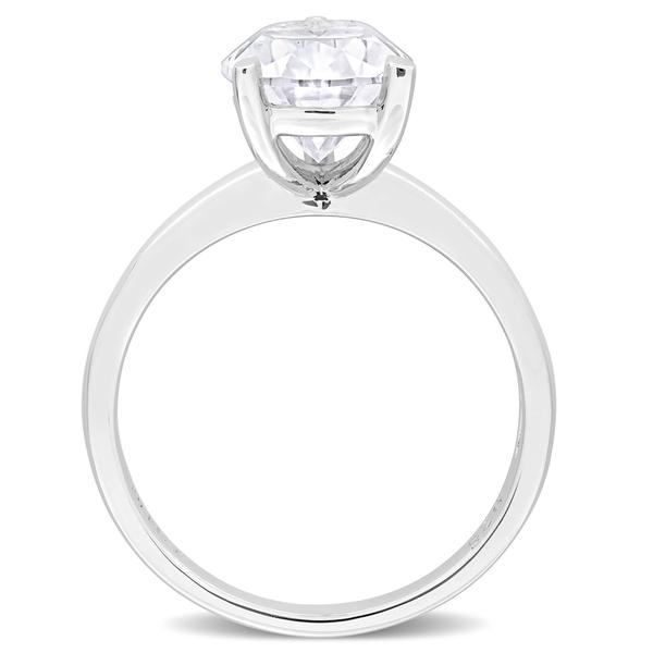 Sterling Silver 3ctw. White Moissanite Solitaire Ring alternate view
