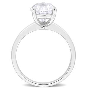Sterling Silver 3ctw. White Moissanite Solitaire Ring alternate view