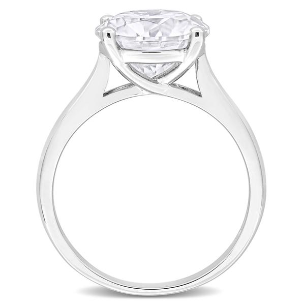 Sterling Silver 3 1/2ctw. White Moissanite Solitaire Ring alternate view