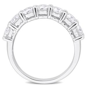 Sterling Silver 1 3/4ctw. White Moissanite Anniversary Band alternate view