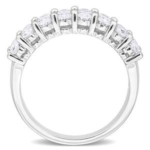 Sterling Silver 1 5/8ctw. White Moissanite Anniversary Band alternate view