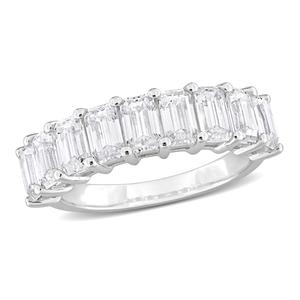Sterling Silver 2 3/4ctw. White Moissanite Anniversary Band
