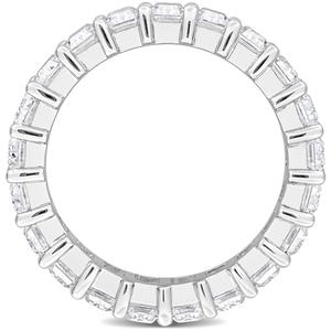 Sterling Silver 6 1/3ctw. White Moissanite Eternity Ring alternate view