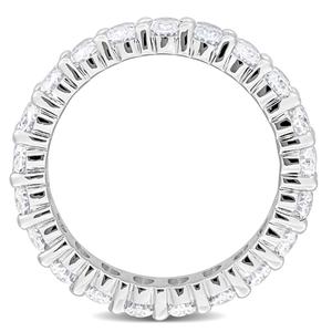 Sterling Silver 4 1/5ctw. White Moissanite Eternity Ring alternate view