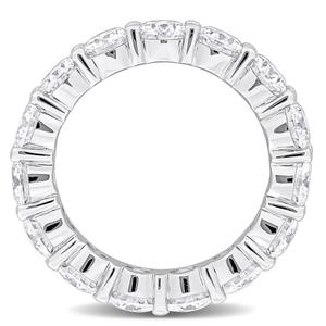 Sterling Silver 5 1/2ctw. White Moissanite Eternity Wedding Band alternate view