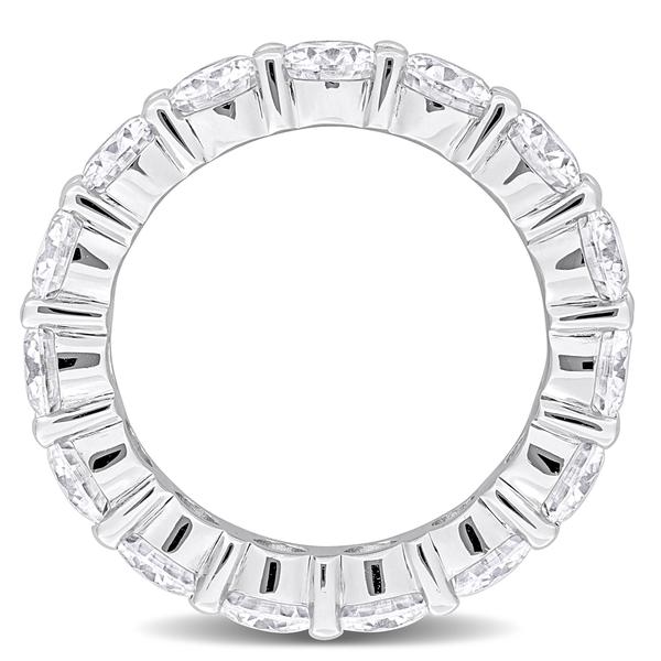 Sterling Silver 5 1/2ctw. White Moissanite Eternity Wedding Band alternate view