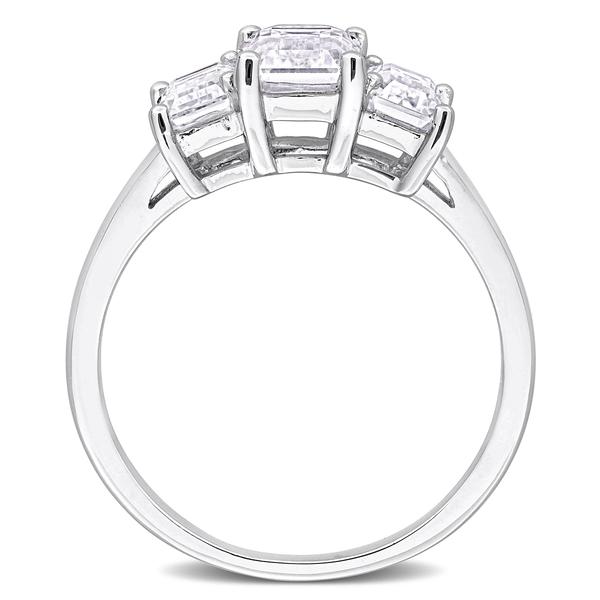 Sterling Silver 2 1/5ctw. White Moissanite Engagement Ring alternate view